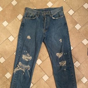 Carmar Mid-Wasted Ripped Jeans